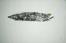 Load image into Gallery viewer, Gyotaku Fish Print 068 - Arowana (31 x 17.5 in.)